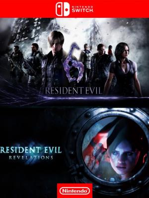 2 juegos en 1 Resident Evil 6 mas Resident Evil Revelations - Nintendo Switch