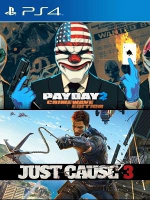 2 JUEGOS EN 1 PAYDAY 2 CRIMEWAVE EDITION MAS Just Cause 3 PS4